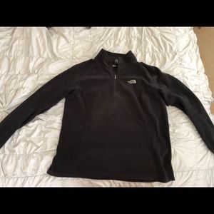 Black half zip North Face long sleeve